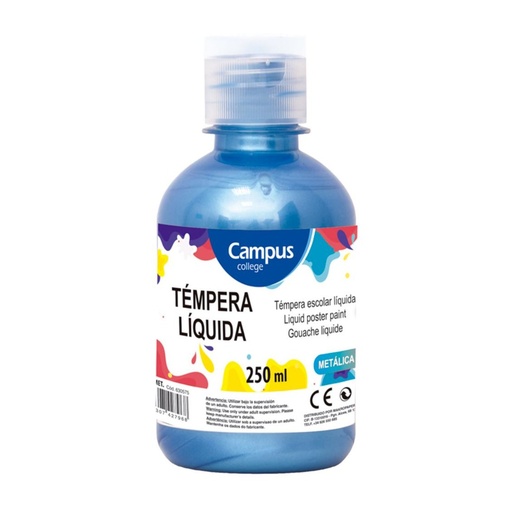 [630577] TEMPERA CAMPUS 250GR METAL AZUL