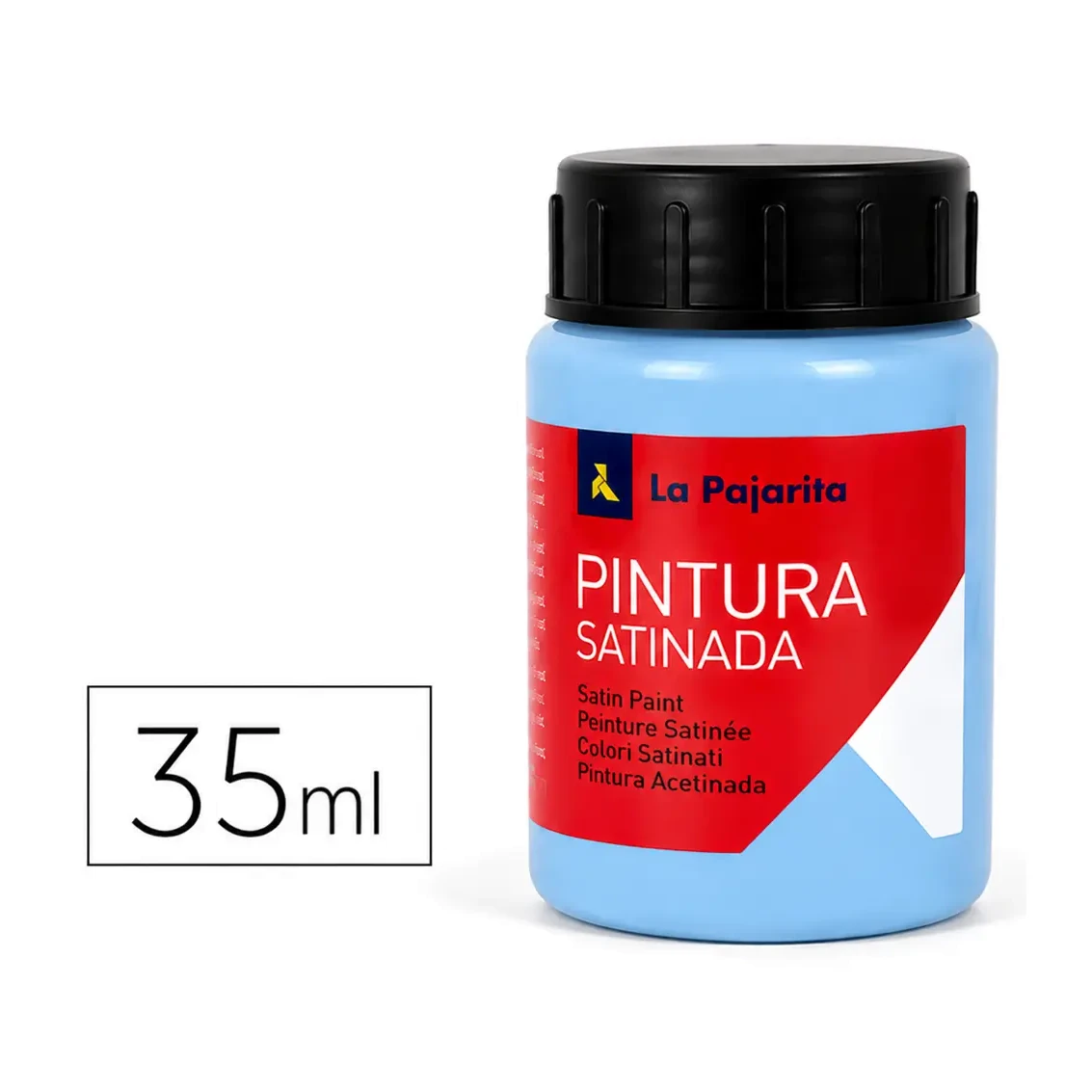 [649866] PINTURA SATINADA AZUL PASTEL 35ML L-14 LA PAJARITA