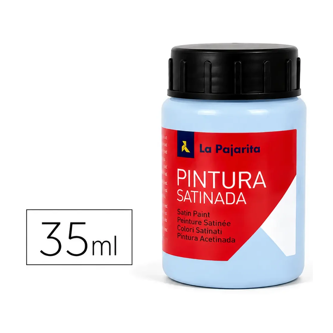[649867] PINTURA SATINADA AZUL PORCENALA 35ML L-33 LA PAJARITA