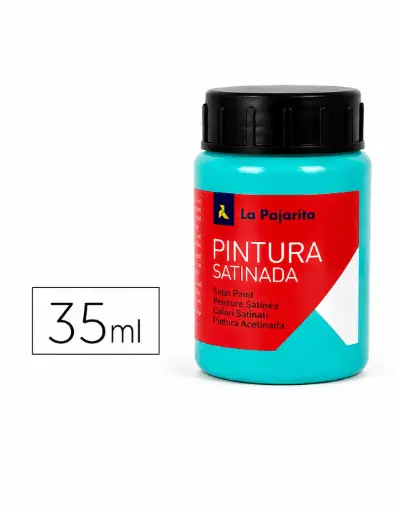 [649869] PINTURA SATINADA AZUL TURQUESA 35ML L-35 LA PAJARITA