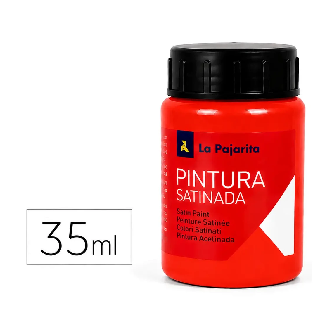 [649853] PINTURA SATINADA BERMELLON 35ML L-07 LA PAJARITA