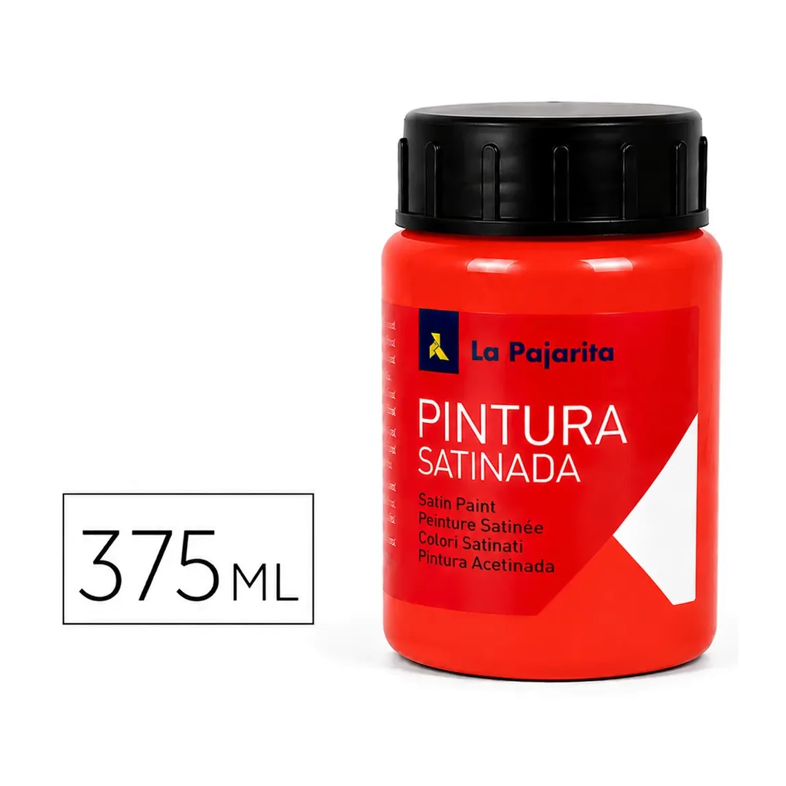 [650407] PINTURA SATINADA BERMELLON 375ML L-07 LA PAJARITA