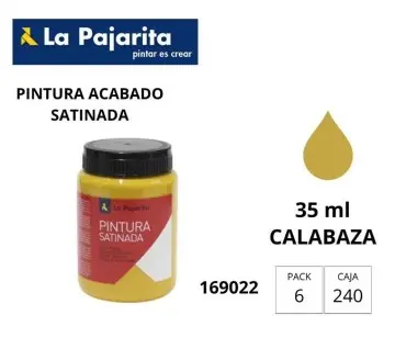 [649850] PINTURA SATINADA CALABAZA 35ML L-31 LA PAJARITA