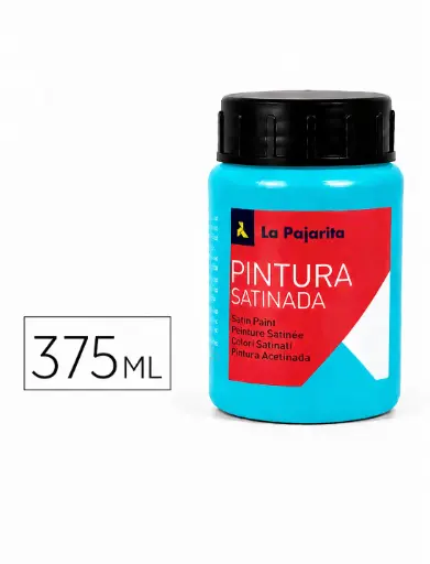 [825293] PINTURA SATINADA CYAN 375ML L-26 LA PAJARITA