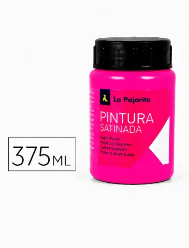 [825206] PINTURA SATINADA FLUORESCENTE F-04 MAGENTA 375ML LA PAJARITA