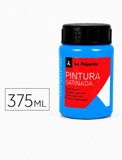 [825207] PINTURA SATINADA FLUORESCENTE F-05 AZUL LUMINOSO 375ML LA PAJARITA