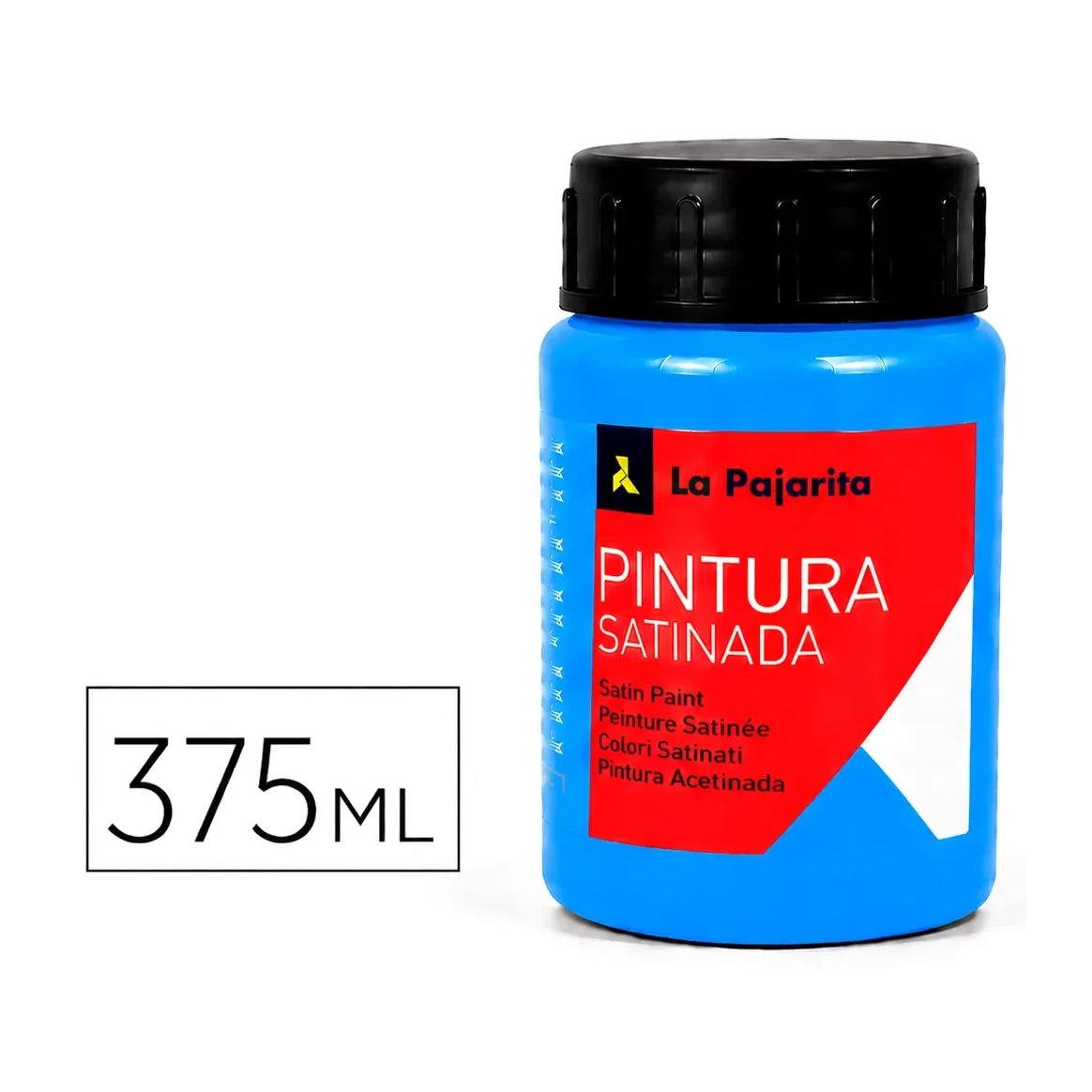 [825207] PINTURA SATINADA FLUORESCENTE F-05 AZUL LUMINOSO 375ML LA PAJARITA