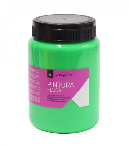 [825208] PINTURA SATINADA FLUORESCENTE F-06 VERDE CESPED 375ML LA PAJARITA