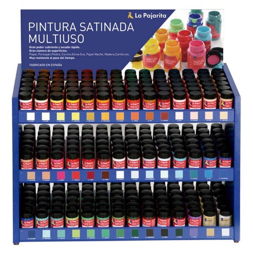 [649774] PINTURA SATINADA LA PAJARITA 35ML EXPOSITOR