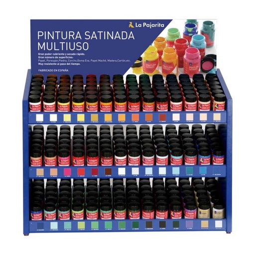 [649774] PINTURA SATINADA LA PAJARITA 35ML EXPOSITOR