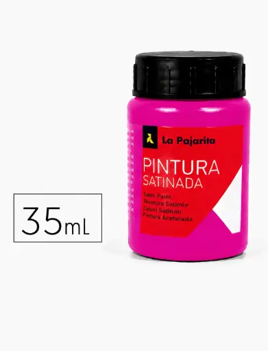 [649860] PINTURA SATINADA MAGENTA 35ML L-24 LA PAJARITA