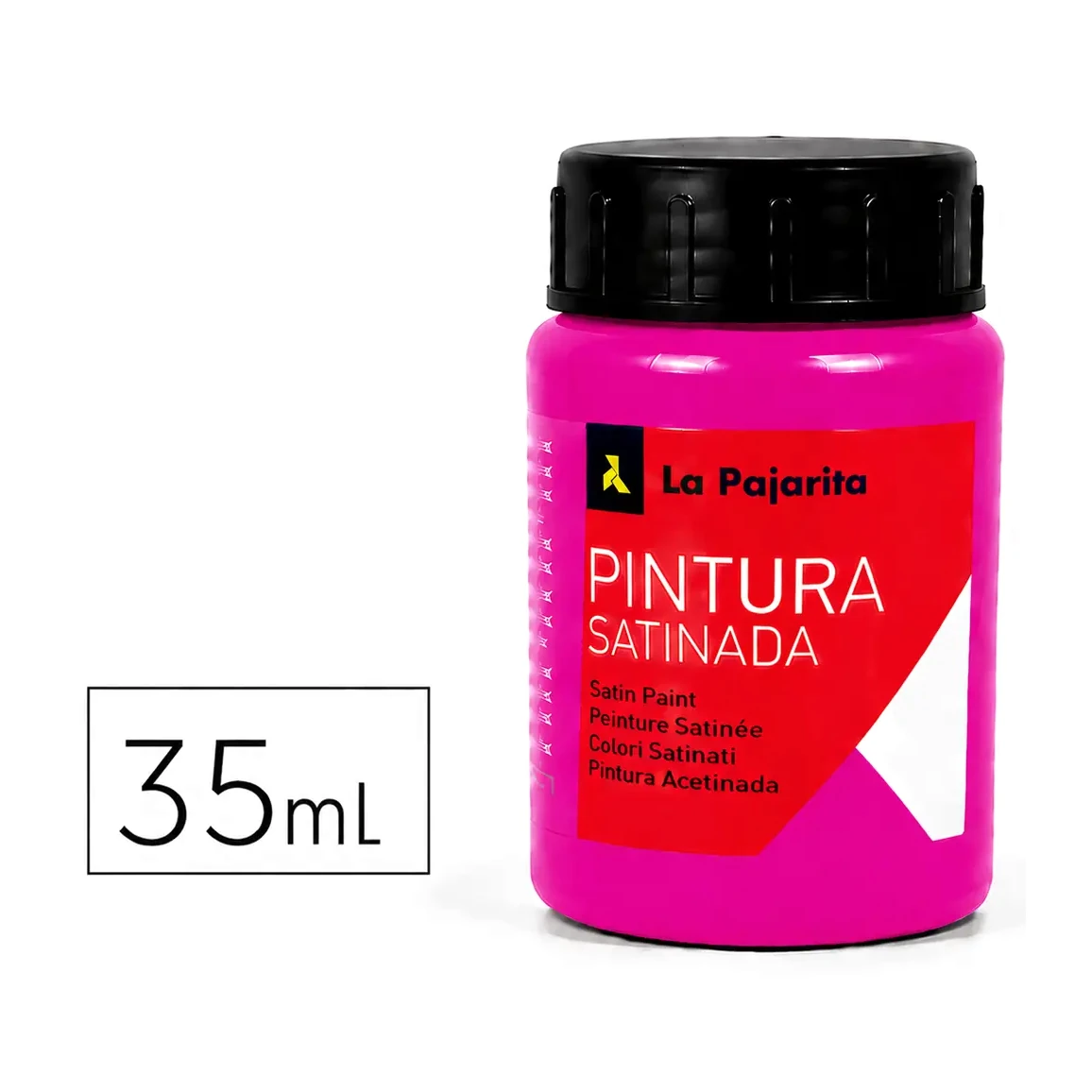 [649860] PINTURA SATINADA MAGENTA 35ML L-24 LA PAJARITA
