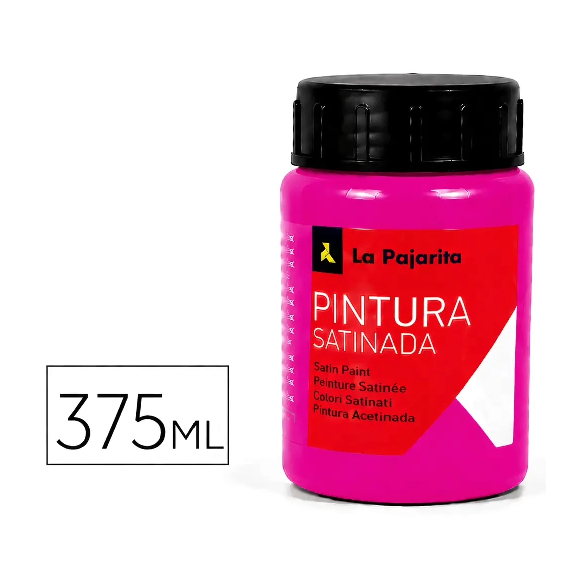 [825295] PINTURA SATINADA MAGENTA 375ML L-24 LA PAJARITA