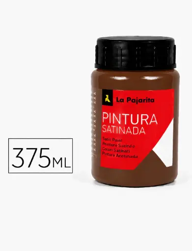 [825400] PINTURA SATINADA MARRON 375ML L-10 LA PAJARITA