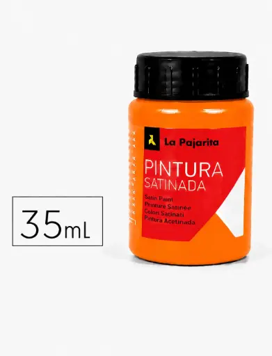 [649851] PINTURA SATINADA NARANJA 35ML L-06 LA PAJARITA