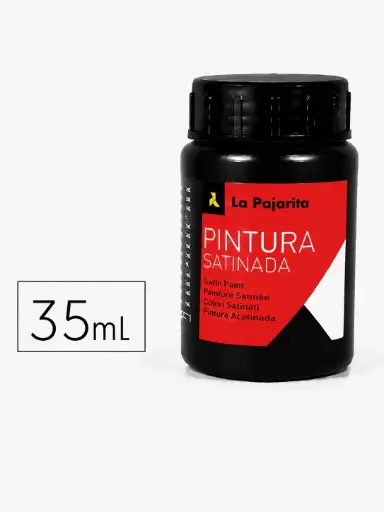[649883] PINTURA SATINADA NEGRO 35ML L-22 LA PAJARITA