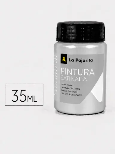 [649191] PINTURA SATINADA PLATA 35ML ME-01 LA PAJARITA