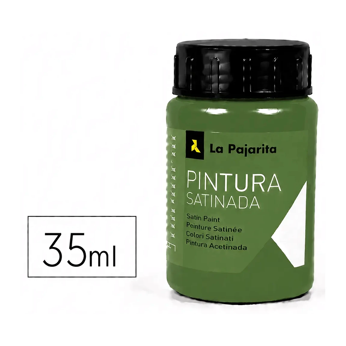 [649877] PINTURA SATINADA VERDE MONTE 35ML L-16 LA PAJARITA