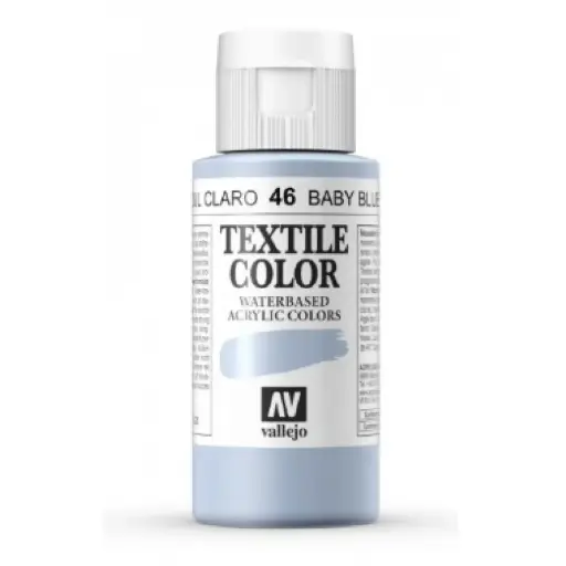 [825725] PINTURA TEXTIL VALLEJO Nº 43 AZUL CLARO – 60 ML