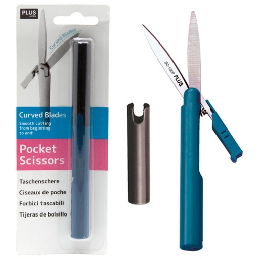 [040709] TIJERA PLUS JAPAN BOLSILLO AZUL