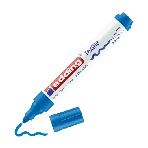 [825837] ROTULADOR EDDING 4500 AZUL CLARO PARA TELA