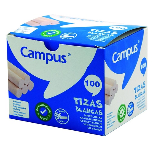 [630778] TIZA CAMPUS BLANCO CAJA 100 UDS
