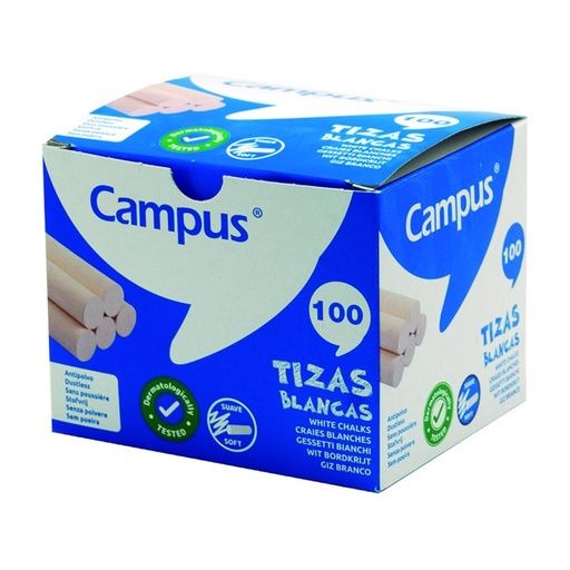 [630778] TIZA CAMPUS BLANCO CAJA 100 UDS