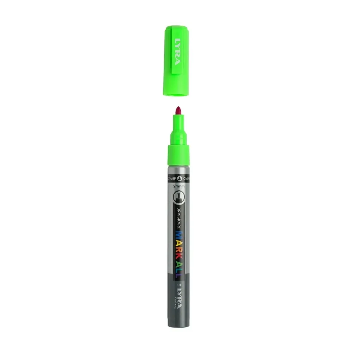 [825890] ROTULADOR ACRÍLICO LYRA 1MM VERDE FLUOR GRADUATE MARK ALL 