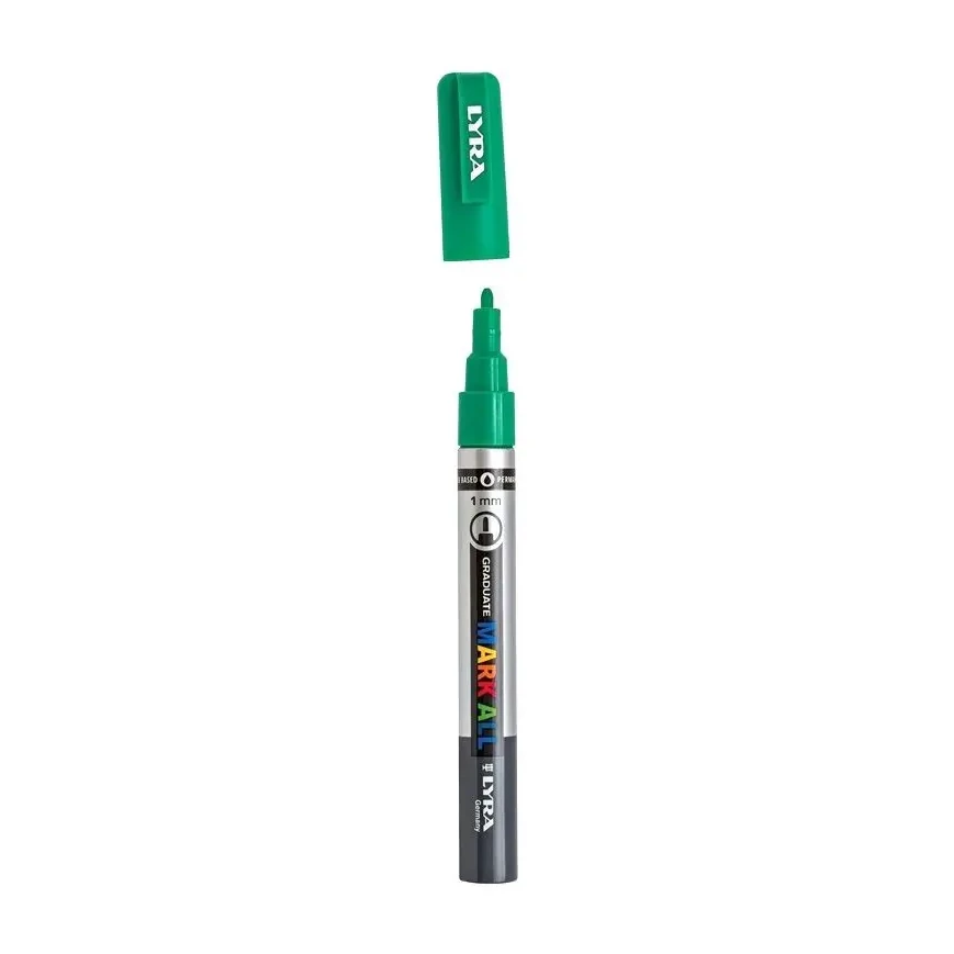 [825892] ROTULADOR ACRÍLICO LYRA 1MM ESMERALDA GRADUATE MARK ALL