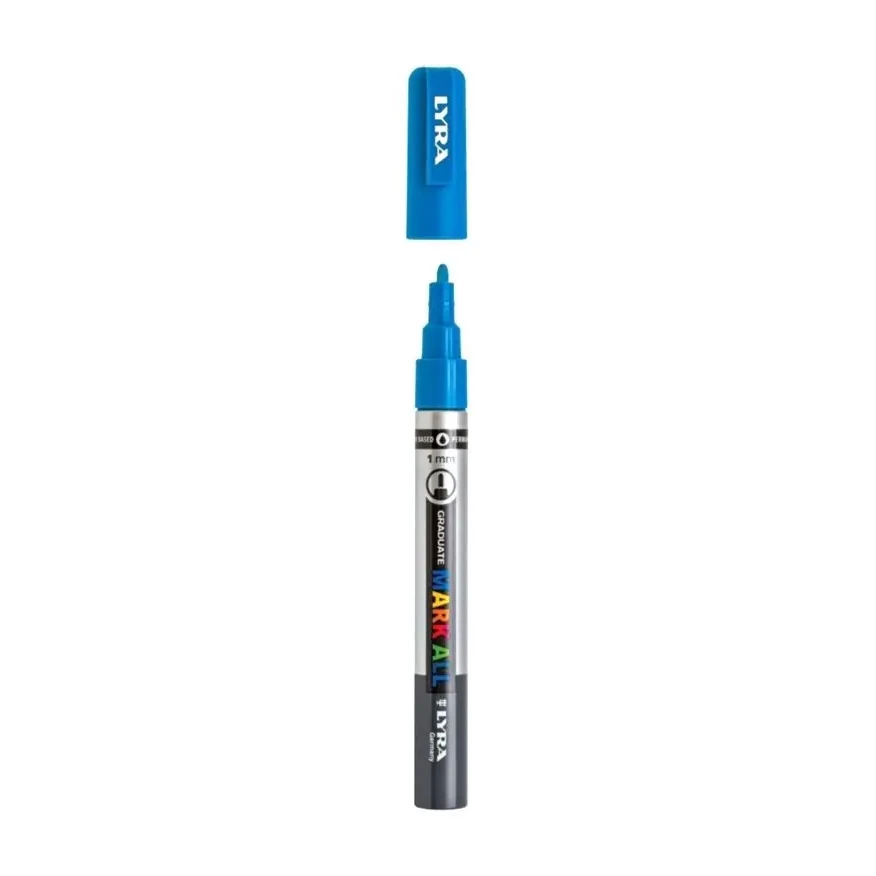 [825893] ROTULADOR ACRÍLICO LYRA 1MM AZUL CLARO GRADUATE MARK ALL
