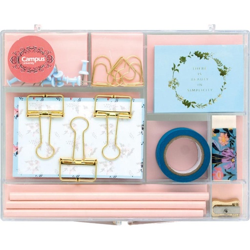 [002969] SET ESCRITORIO CAMPUS CAJA METAL