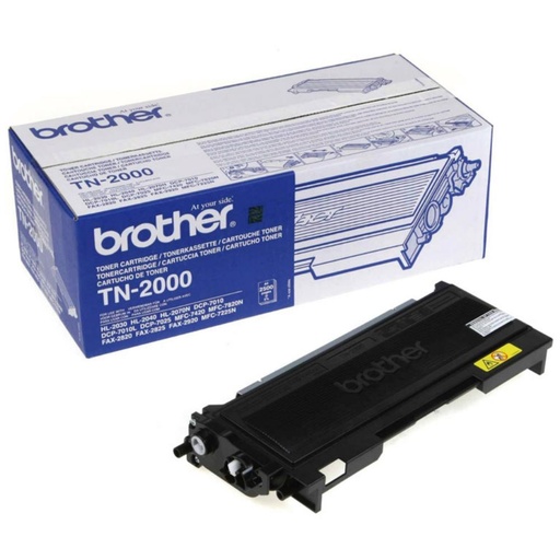 [169939] TÓNER NEGRO ORIGINAL BROTHER TN2000
