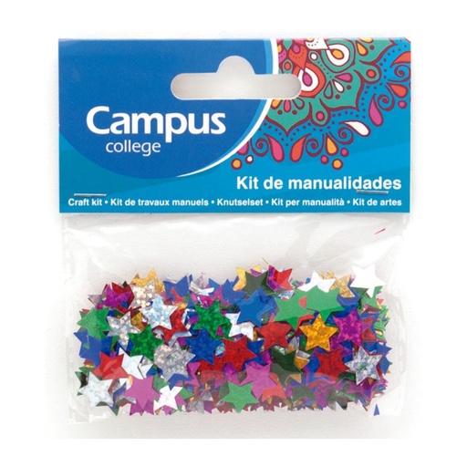[630734] SET MANUALIDADES CAMPUS ESTRELLAS PURPURINA