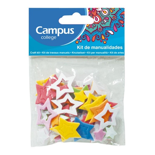 [630617] SET MANUALIDADES CAMPUS ESTRELLAS GOMA EVA