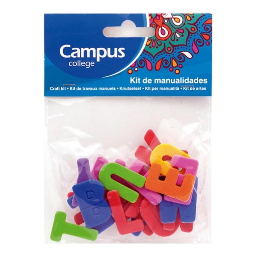 [630620] SET MANUALIDADES CAMPUS LETRAS GOMA EVA
