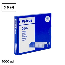 PETRUS GRAPAS 26/6 COBREADAS CAJA 1.000 UDS