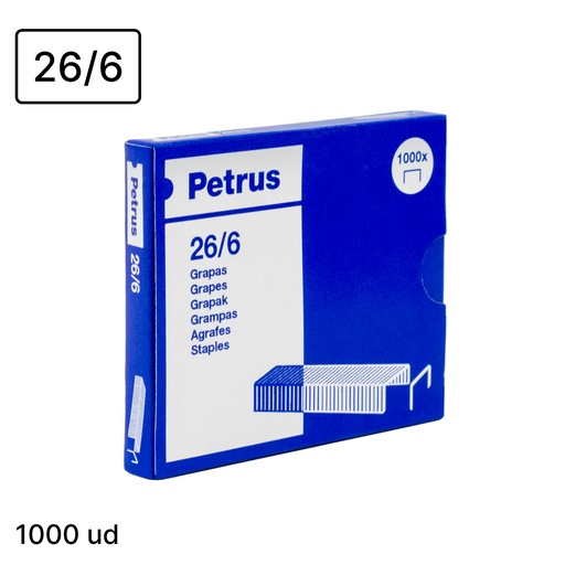 [120546] PETRUS GRAPAS 26/6 COBREADAS CAJA 1.000 UDS