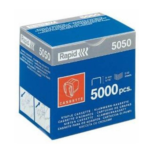[068984] CASETE DE GRAPAS RAPID 5050E 5.000 UDS