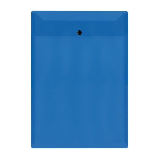 [180239] SOBRE BROCHE PLUS PP A4 NATURAL AZUL