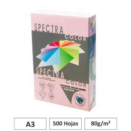 [001006] PAPEL A3 80G 500 HOJAS COLOR ROSA