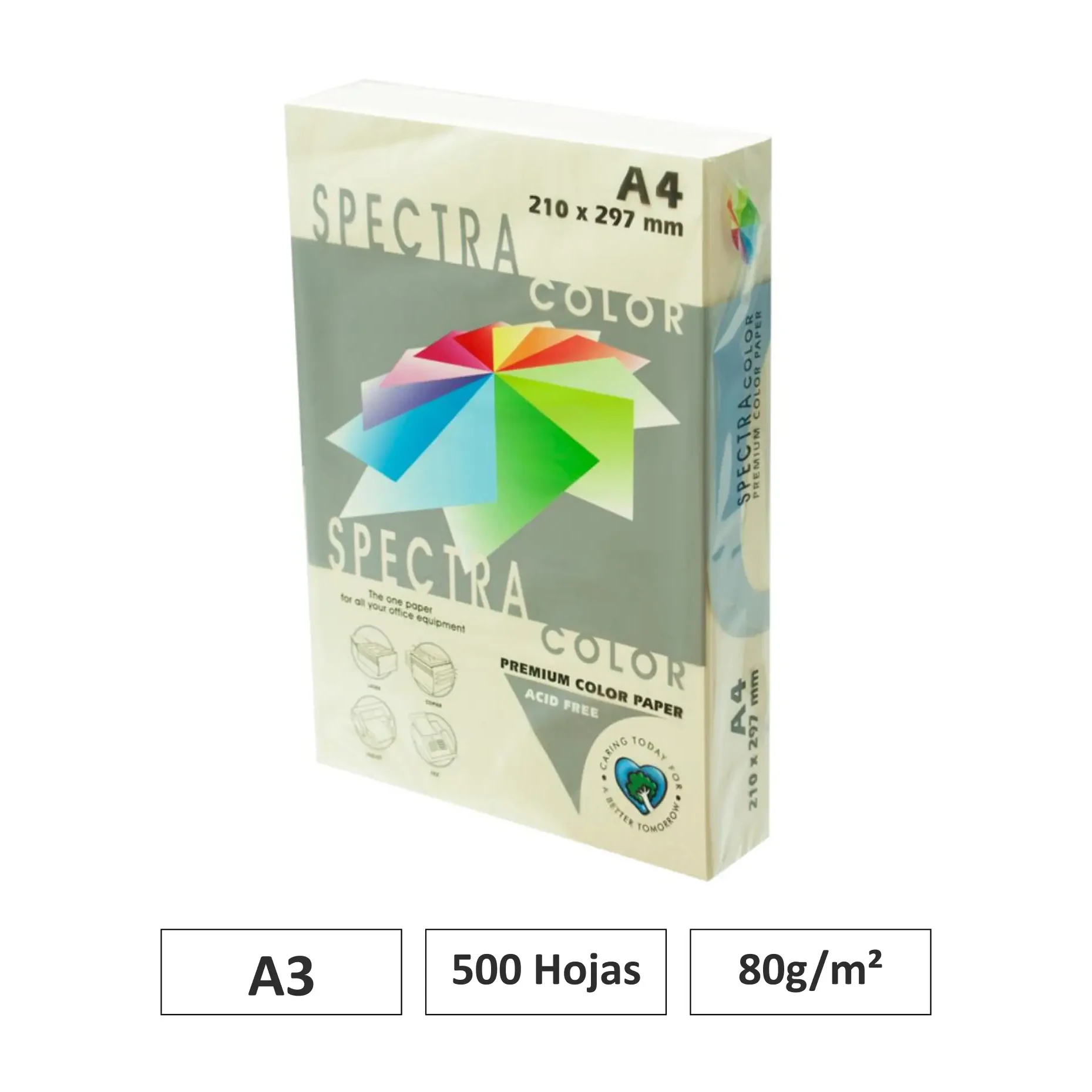 [001015] PAPEL A4 80G 500 HOJAS COLOR CREMA