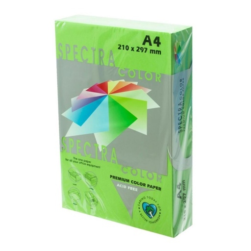 [001013] PAPEL A4 80G 500 HOJAS COLOR VERDE FUERTE