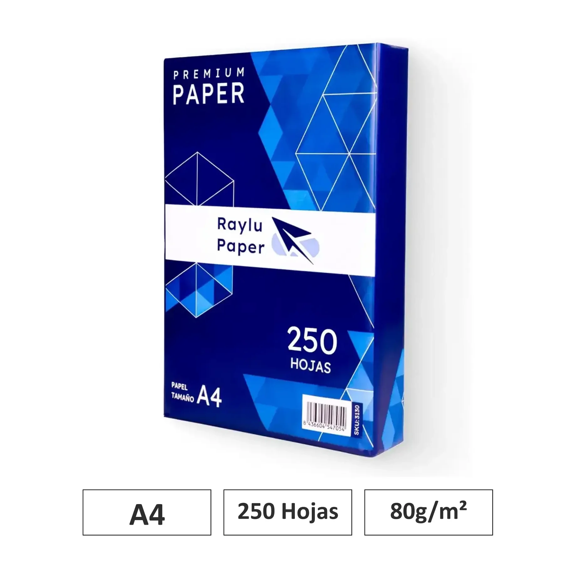 [002473] PAPEL RAYLU PAPER A4 PREMIUM 80GR 250 HOJAS