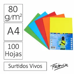 PAPEL A4 80G 100 HOJAS SURTIDO INTENSO 