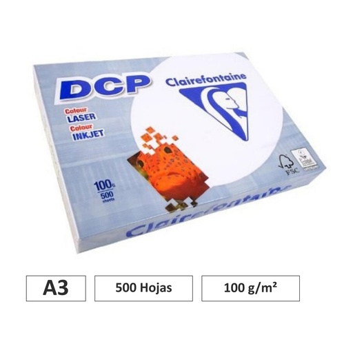 [002270] PAPEL CLAIREFONTAINE A3 100G PAQUETE DE 500 HOJAS