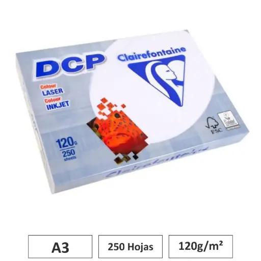 [002279] PAPEL CLAIREFONTAINE A3 120GR 250 HOJAS