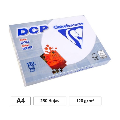 [002278] PAPEL CLAIREFONTAINE A4 120GR 250 HOJAS