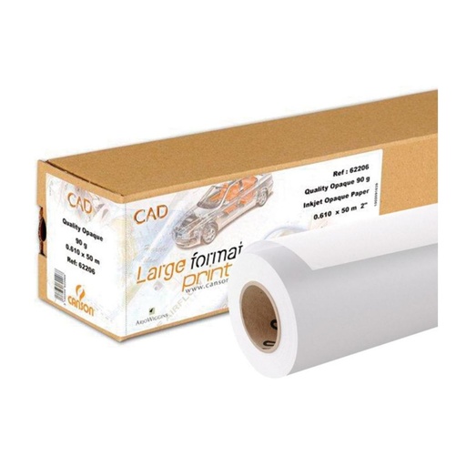 [028994] PAPEL PARA PLOTTER CANSON OPACO ROLLO 24" (610 mm x 50 m) 90 g