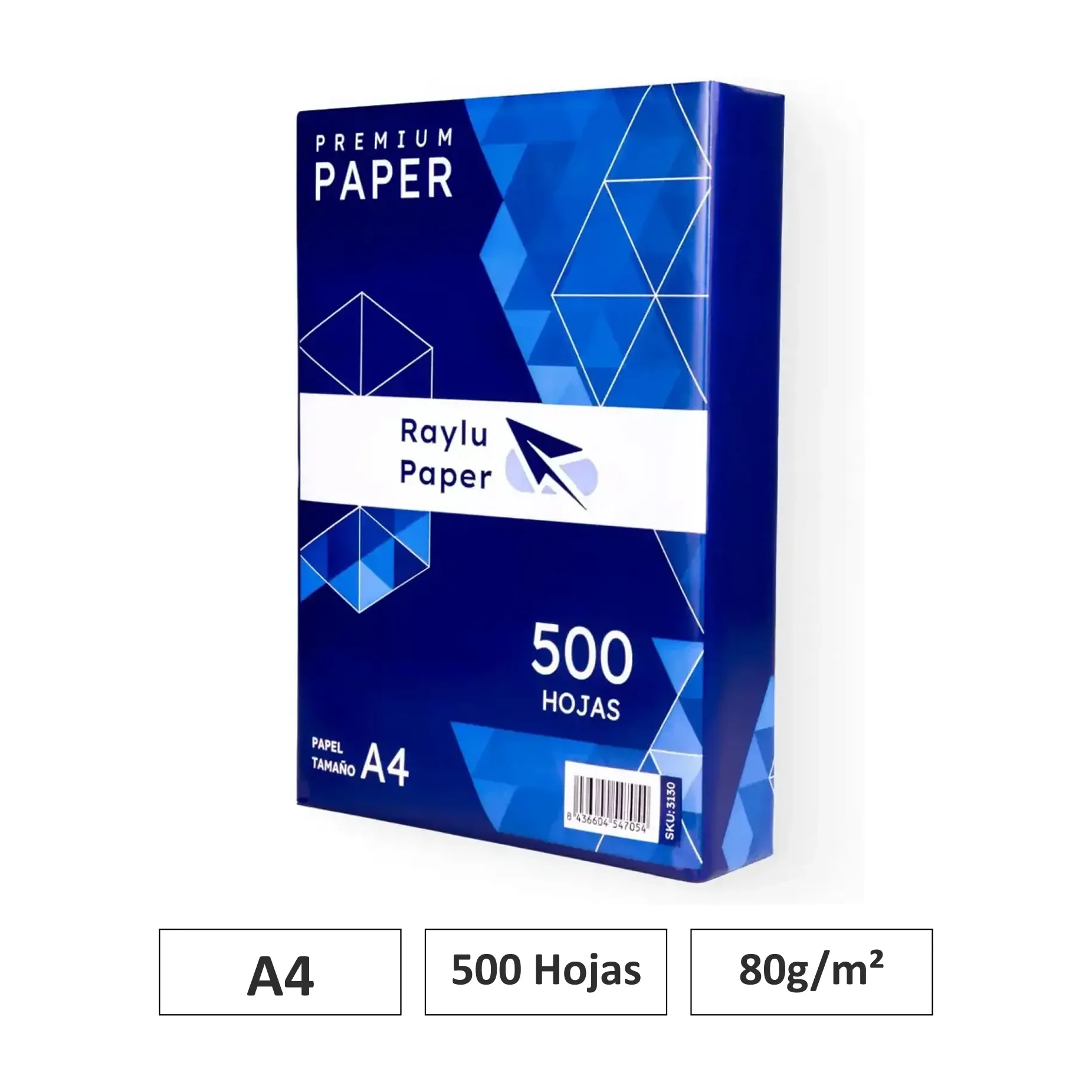 [003130] PAPEL RAYLU PAPER A4 80G MULTIUSOS 500 HOJAS