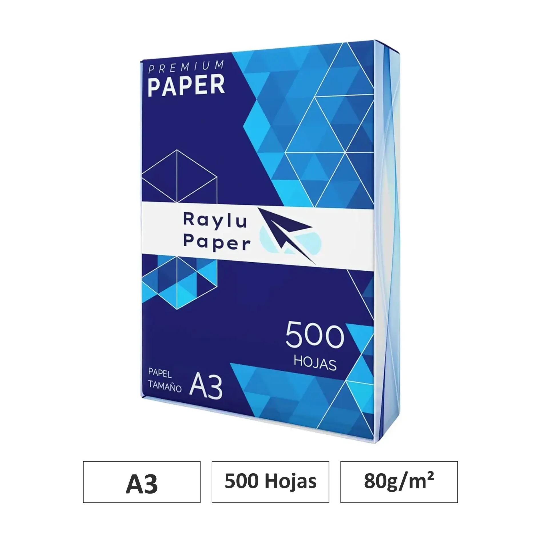 [002220] PAPEL RAYLU PAPER A3 80G MULTIUSOS 500 HOJAS